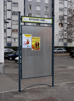 panneau affichage libre